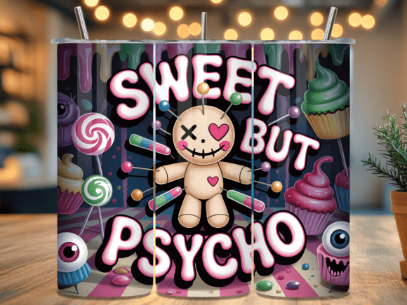 Download Sweet Psycho Voodoo Doll Tumbler Wrap - Tumbler wrap Collection