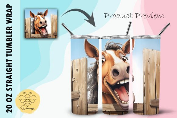 Download Horse Cartoon Tumbler Wrap (17) - Tumbler wrap Collection