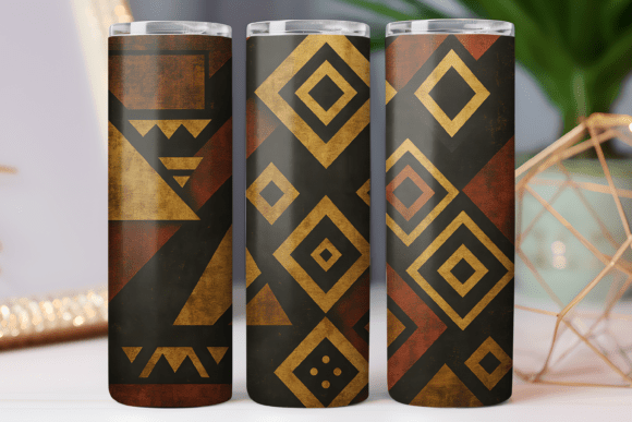 Download Geometric Pattern Tumbler Wrap 20oz Art - Tumbler wrap Collection