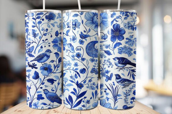 Download Bird Vintage Floral Tumbler Wrap - Tumbler wrap Collection