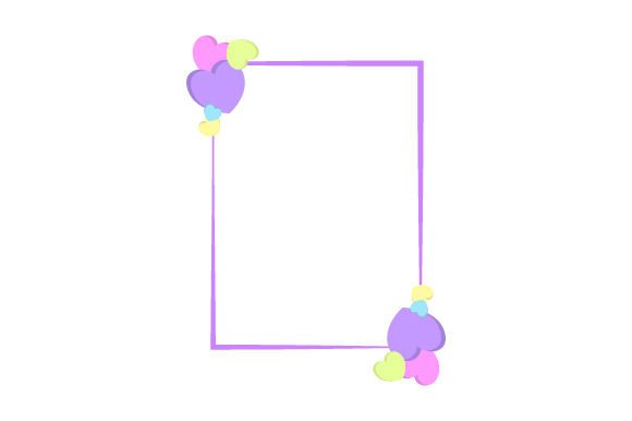 Download Valentine's Frames with Hearts, 15 Oz Skinny Straight Tumbler Wrap - Tumbler wrap Collection