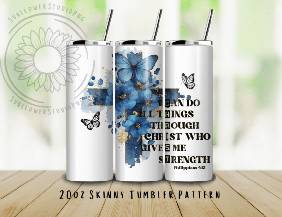 Download Philippians Christian Quote Tumbler Wrap - Tumbler wrap Collection
