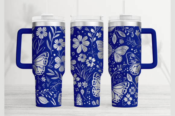 Download Butterfly 40oz Laser Tumbler Wrap SVG - Tumbler wrap Collection