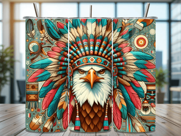 Download Native American Eagle Tumbler Wrap - Tumbler wrap Collection