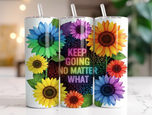Download Colorful Motivational Quote Tumbler Wrap - Tumbler wrap Collection