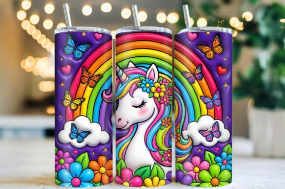 Download Stylish Unicorn Kids Tumbler Wrap PNG - Tumbler wrap Collection