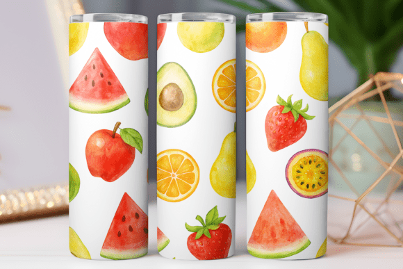 Download Fruit Print 3d Tumbler Wrap Design Png - Tumbler wrap Collection