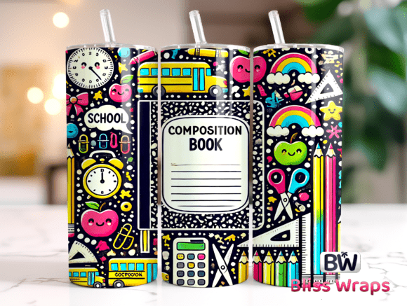 Download Back to School Tumbler Wrap - Tumbler wrap Collection