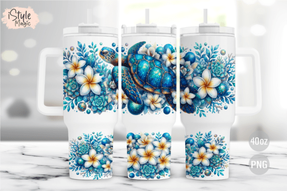 Download Sea Turtle 40oz Tumbler Wrap PNG - Tumbler wrap Collection